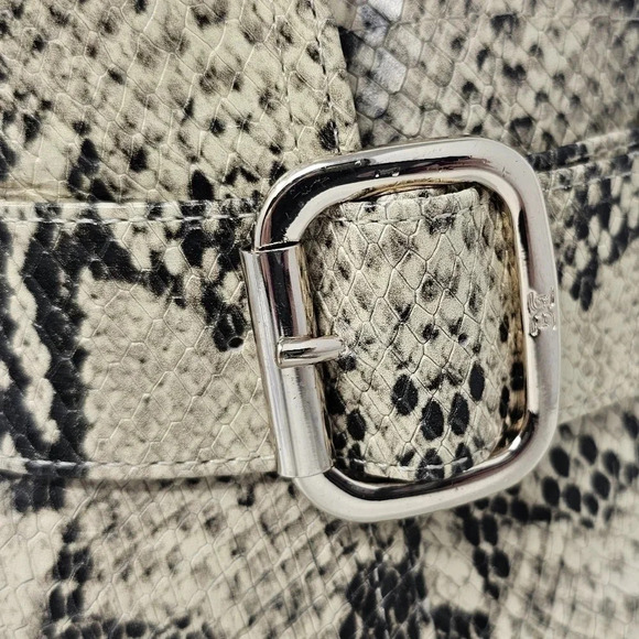 Sam Edelman Women's Leonia Block Heel Leather Snake Print Booties Size 6 - Picture 7 of 16